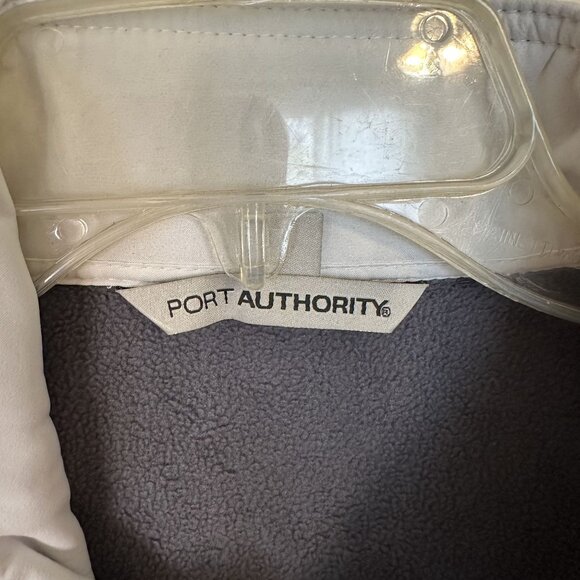 Ladies Port Authority White Vest 3XL Sleeveless Zip Up Fleece Lining Pockets - Picture 3 of 11